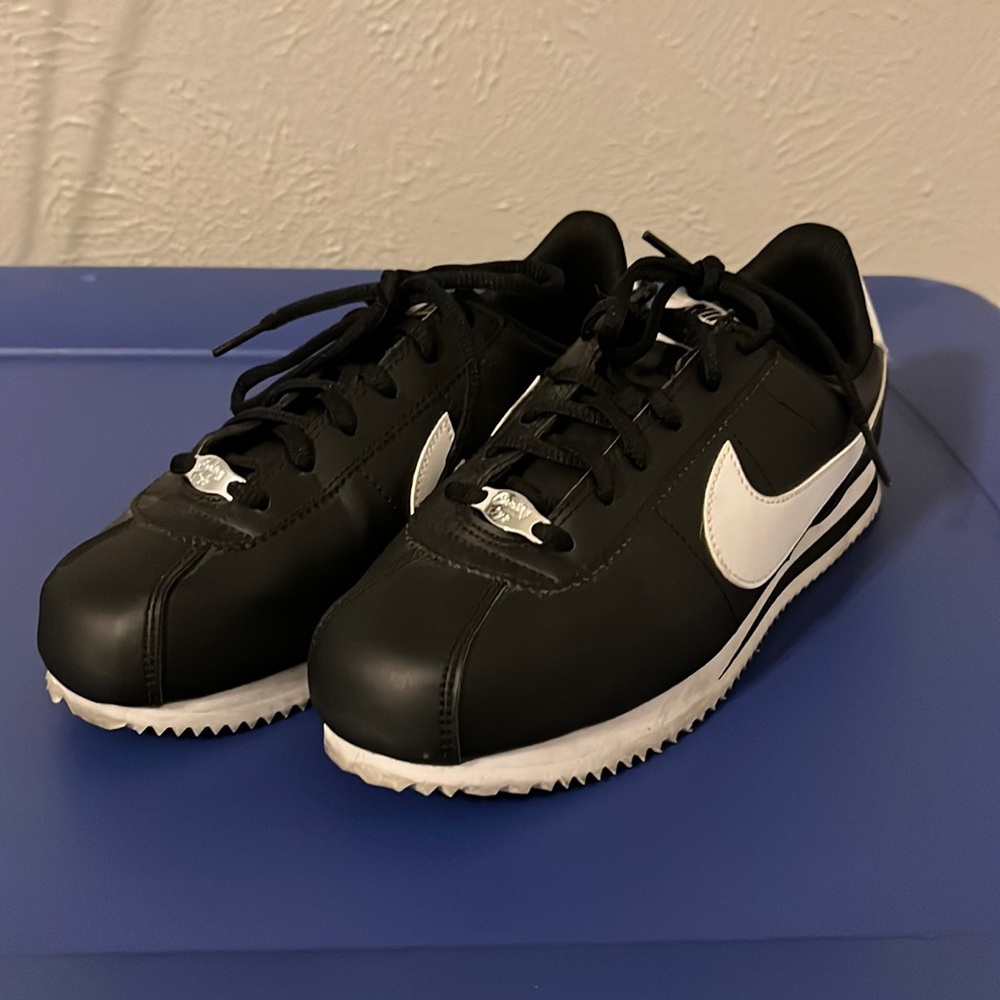 Black and White Nike Cortez